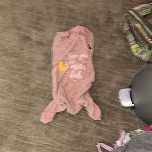 I love you to the moon and back dog onesie